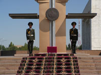 Guard of Honour at the Flag on Freedom Square, Bishkek, Kyrgyzstan