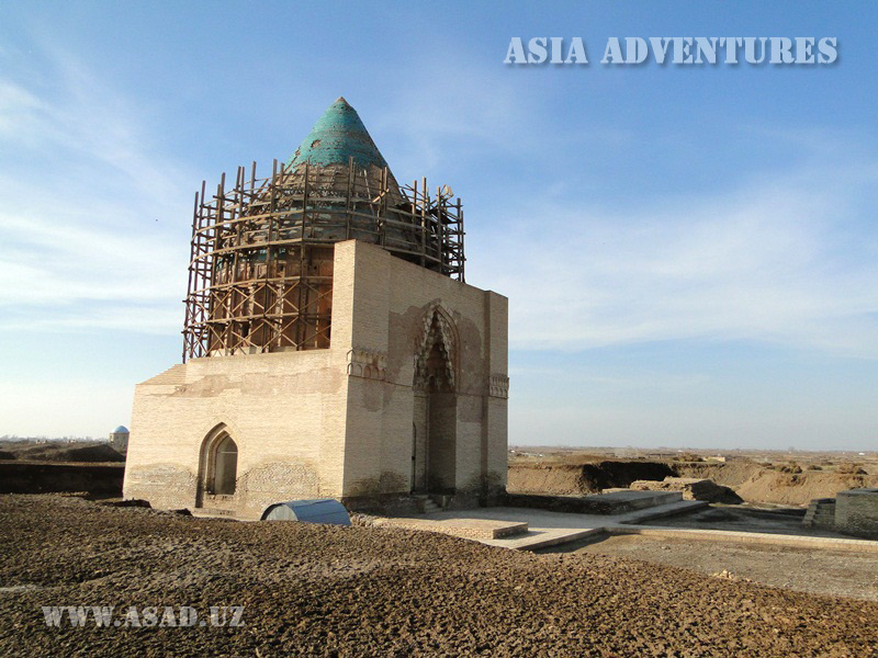 The Mausoleum of Sultan Tekisha, Old Urgench, Turkmenistan