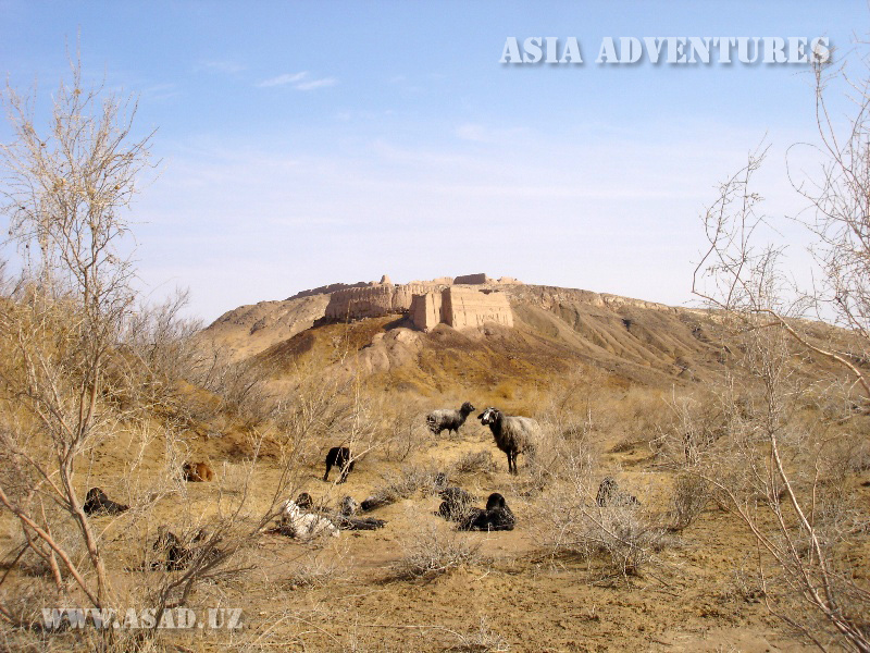 Ayaz-Kala in the desert