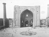 Медресе Улугбека, площадь Регистан, Самаркан, фото начала XXв.