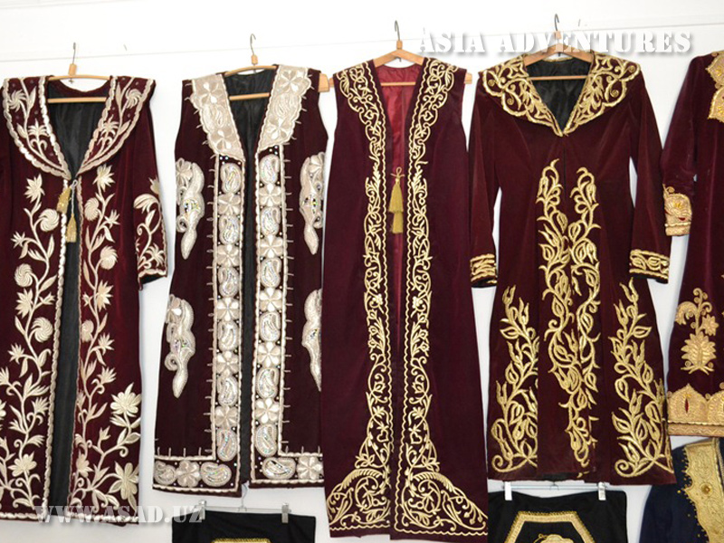 Goldwork embroidery in Uzbekistan