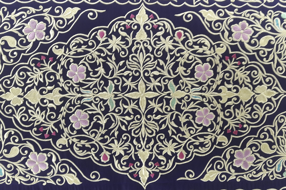 Goldwork embroidery in Uzbekistan